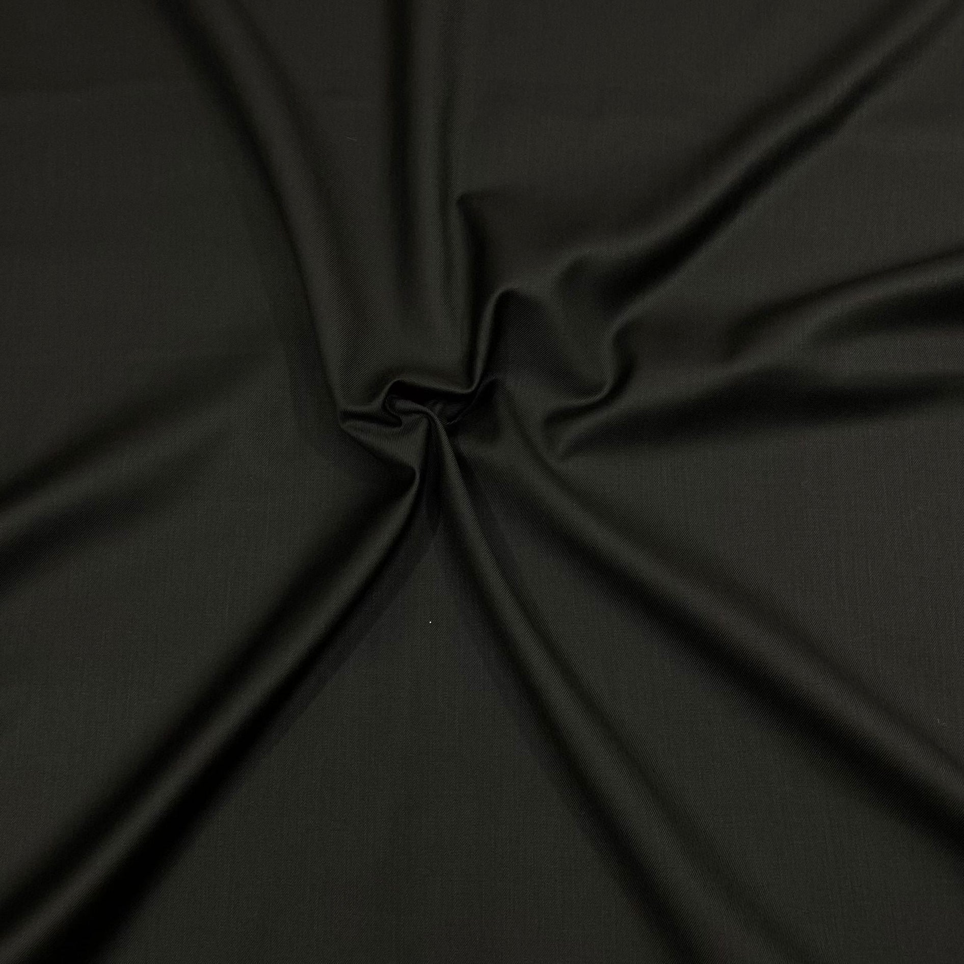 3 Metre Cashmere Blend Rayon Suiting 55" Wide - (Black)