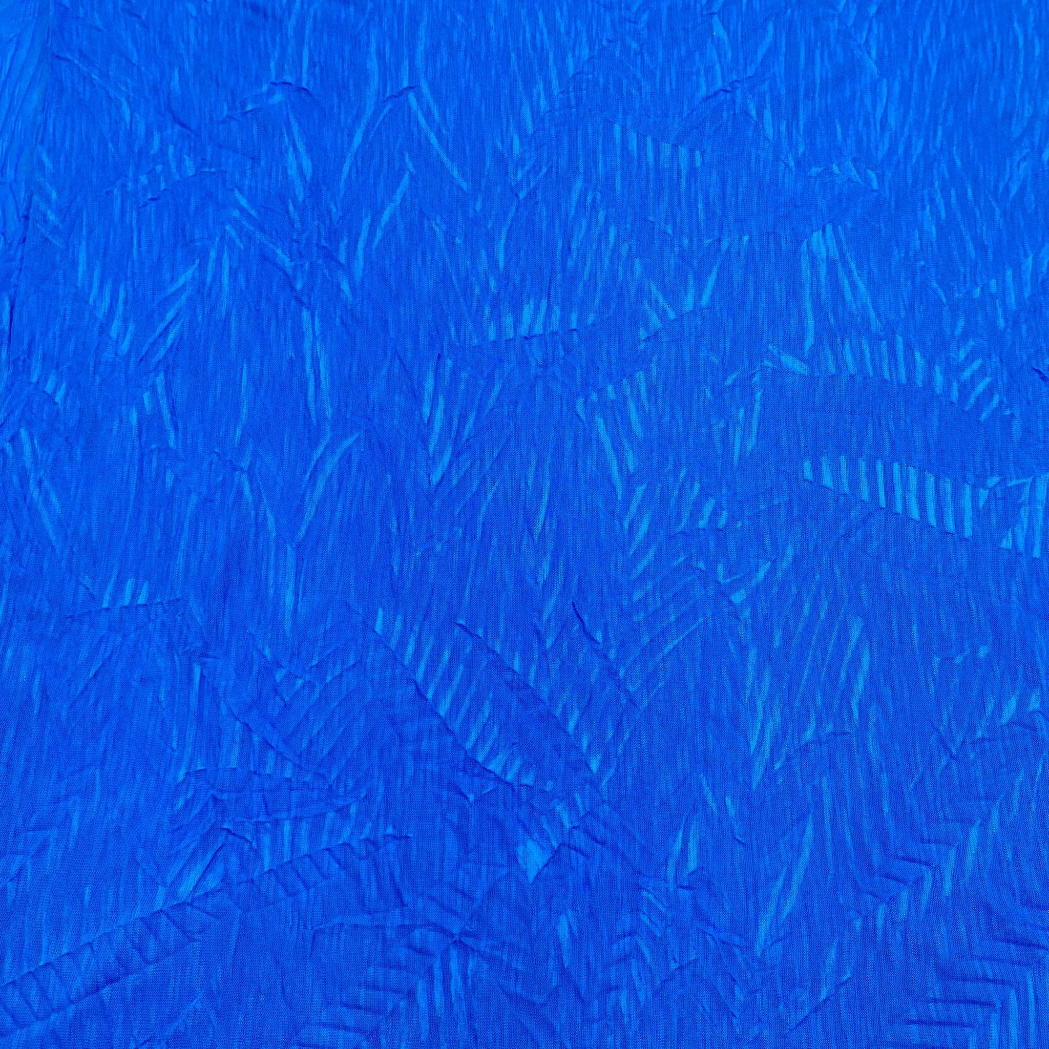 3 Metre Luxurious Soft Crinkle Jersey - 55" Wide (Royal Blue)