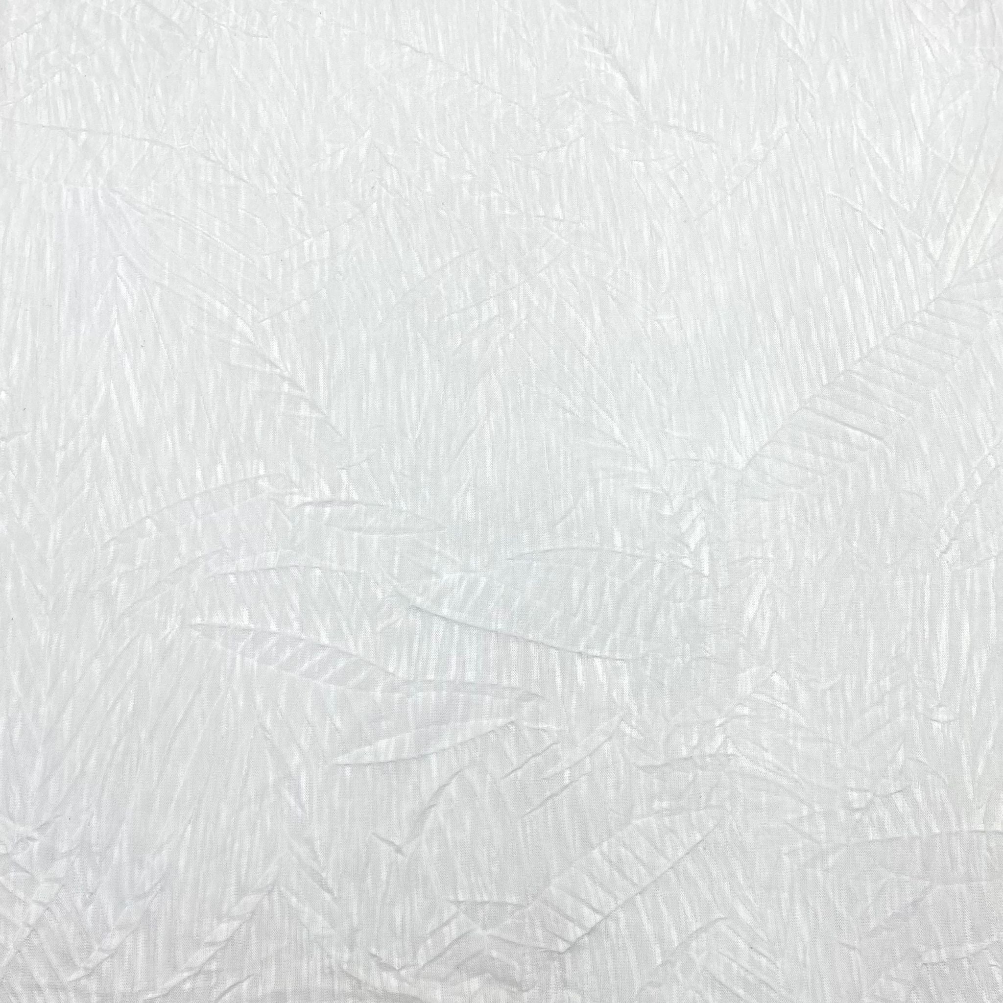 3 Metre Luxurious Soft Crinkle Jersey - 55" Wide (White)