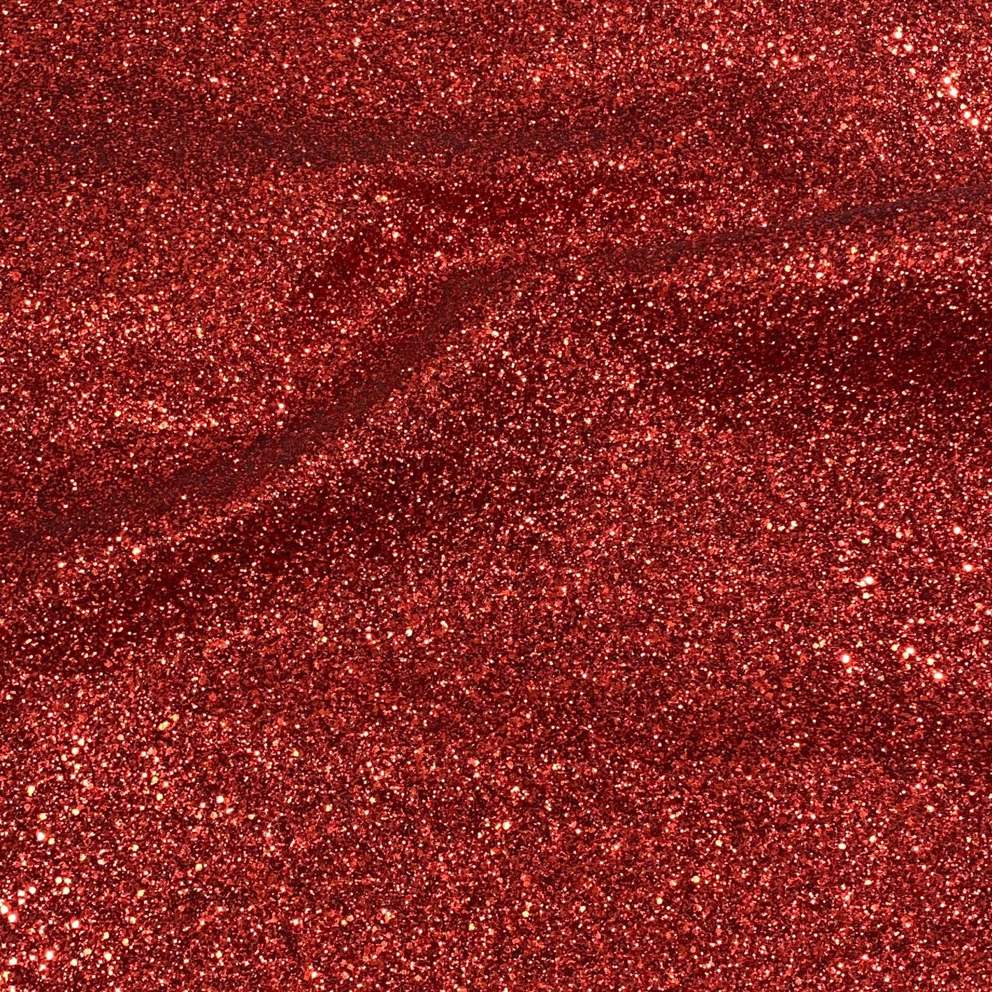 Cotton Backed Chunky Glitter Fabric- Red