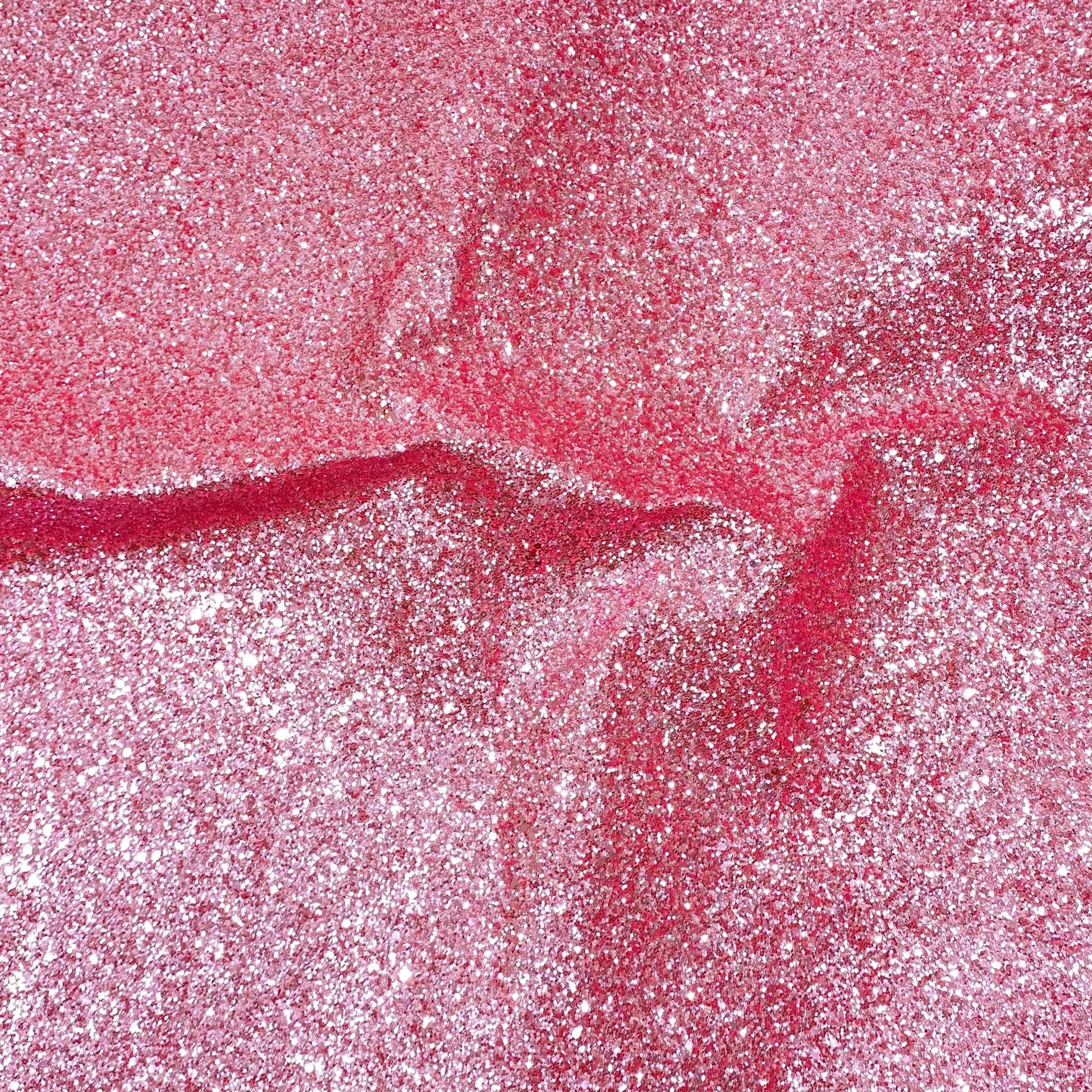 Cotton Backed Chunky Glitter Fabric- Pink