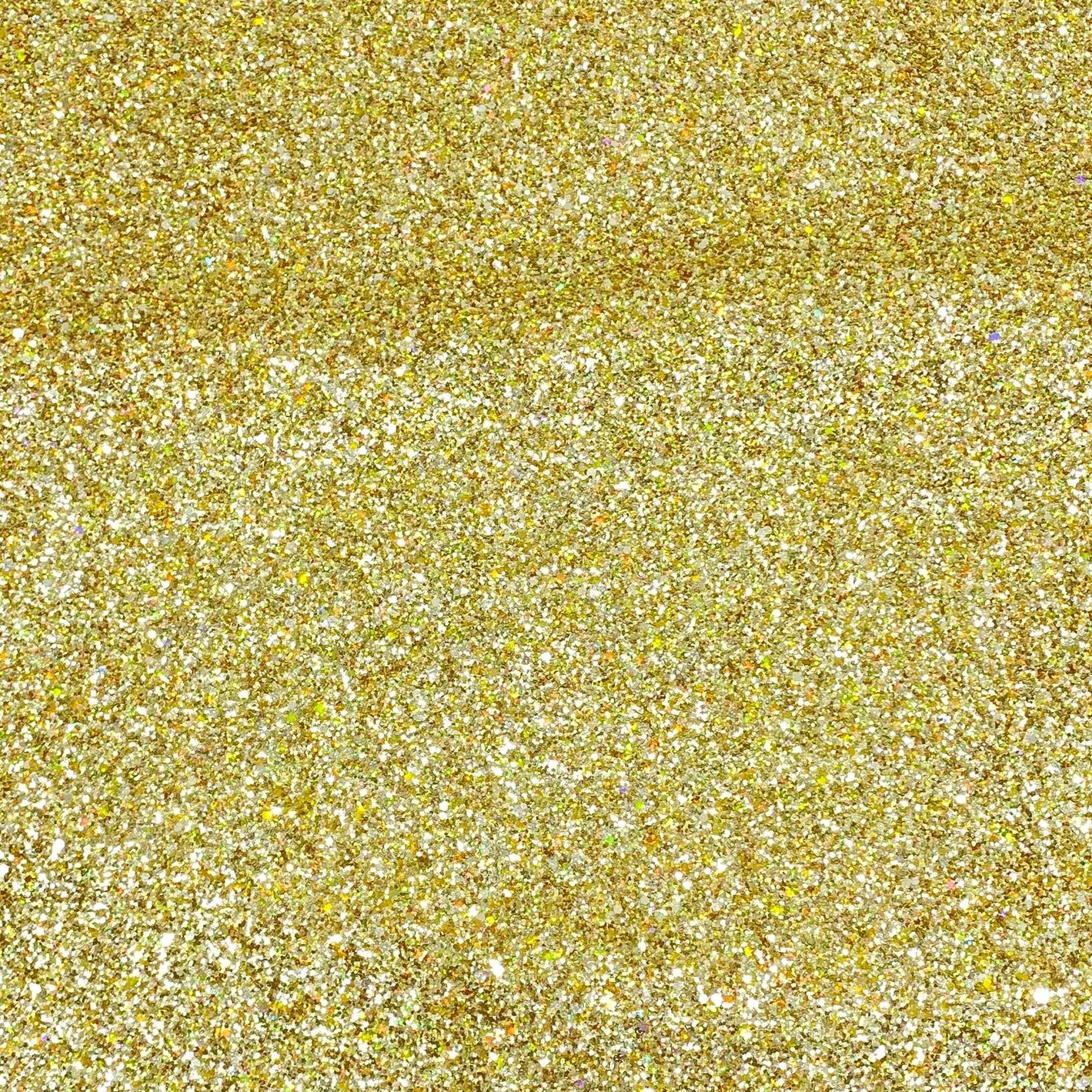 Cotton Backed Chunky Glitter Fabric- Gold