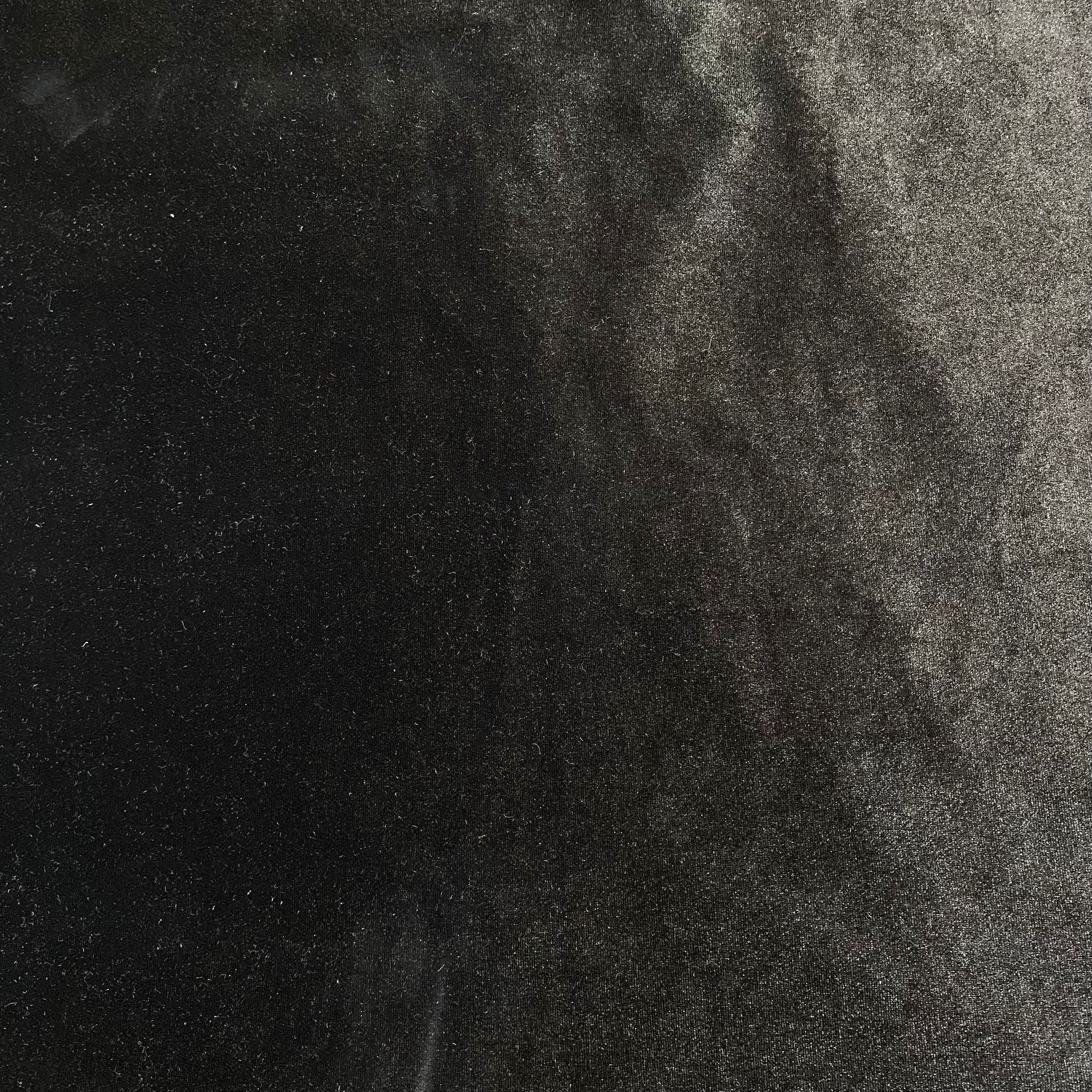 3 Metres Super Soft Spandex Velvet 55" Wide (Black)