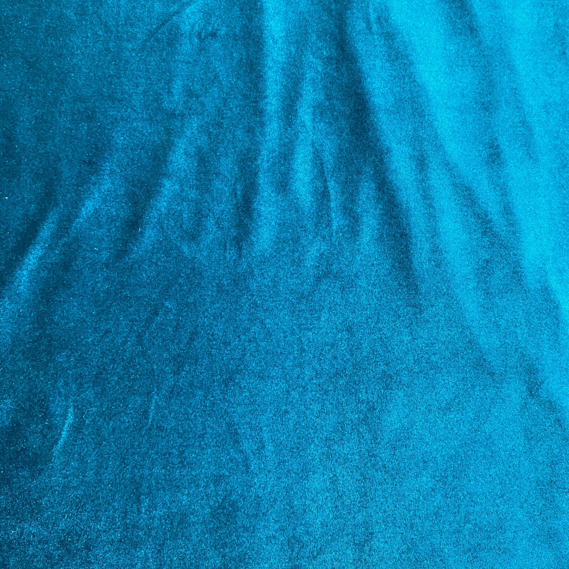 3 Metres Super Soft Spandex Velvet 55" Wide (Teal)