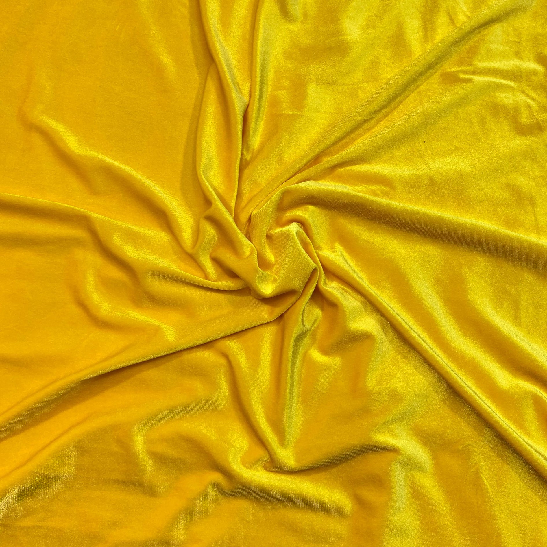 3 Metres Super Soft Spandex Velvet 55" Wide (Yellow)