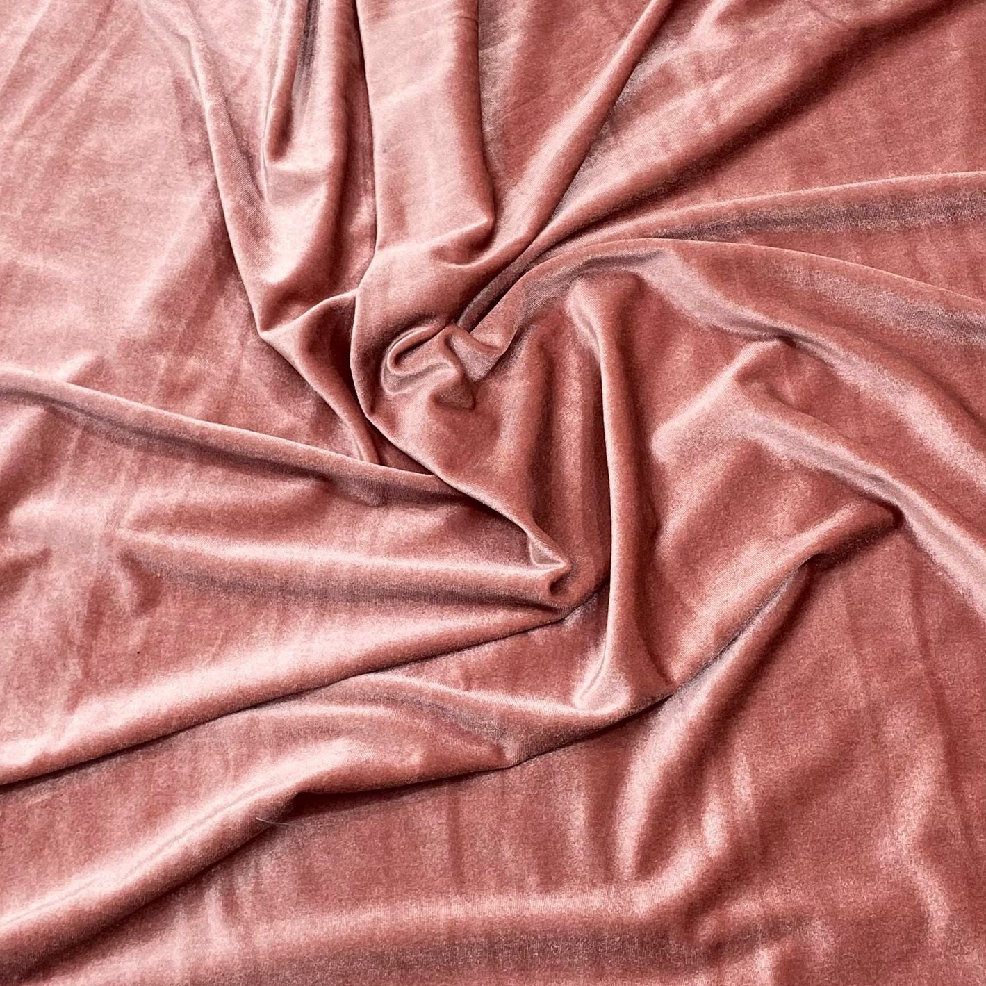 3 Metres Super Soft Spandex Velvet 55" Wide (Mauve)