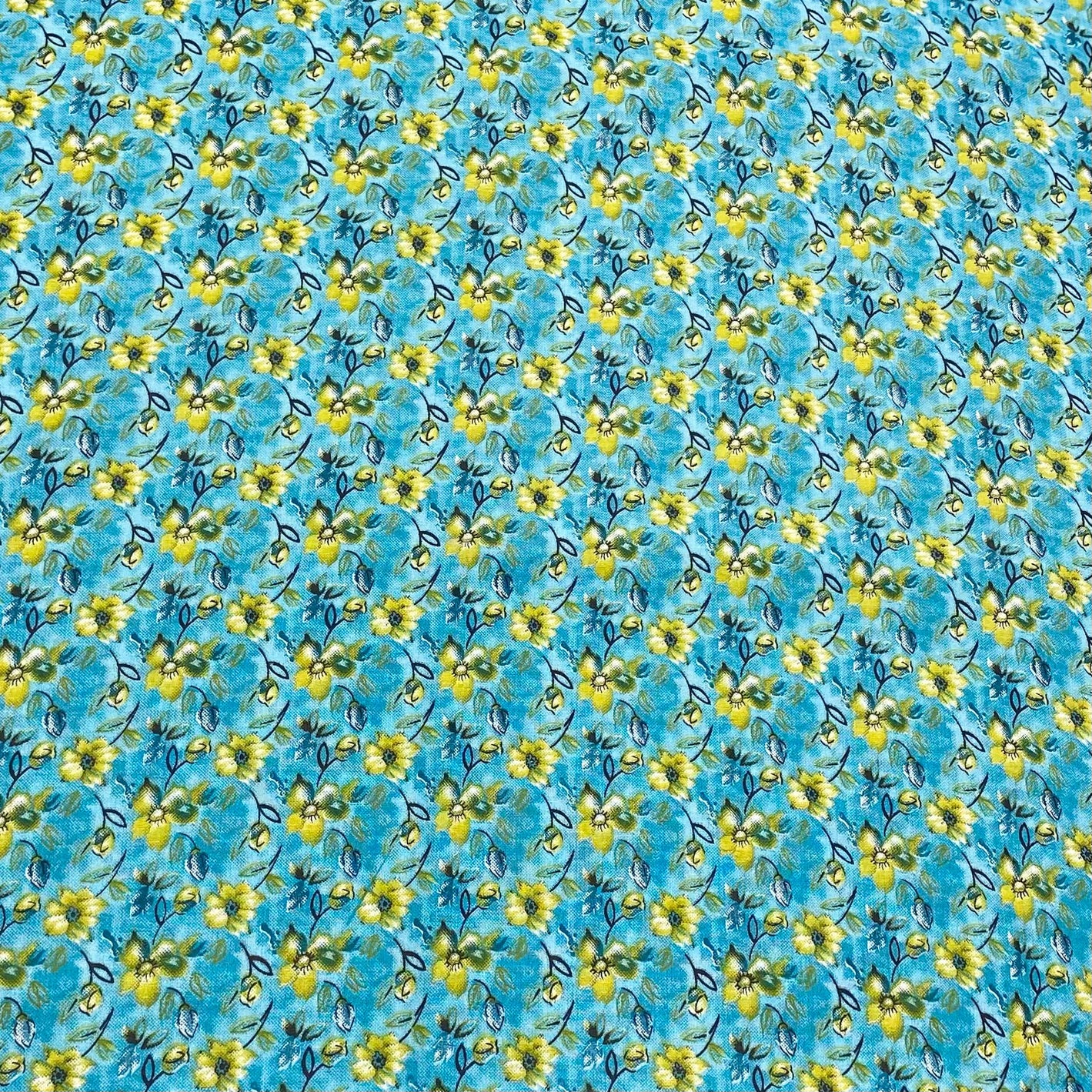 5 Metres Luxury 100% Cotton - 36" Wide - (Teal)