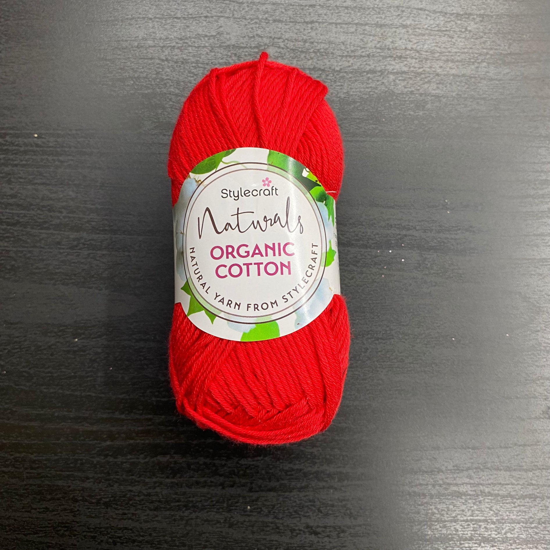 Stylecraft Naturals Organic Cotton Yarn - Shade 7170 Poppy