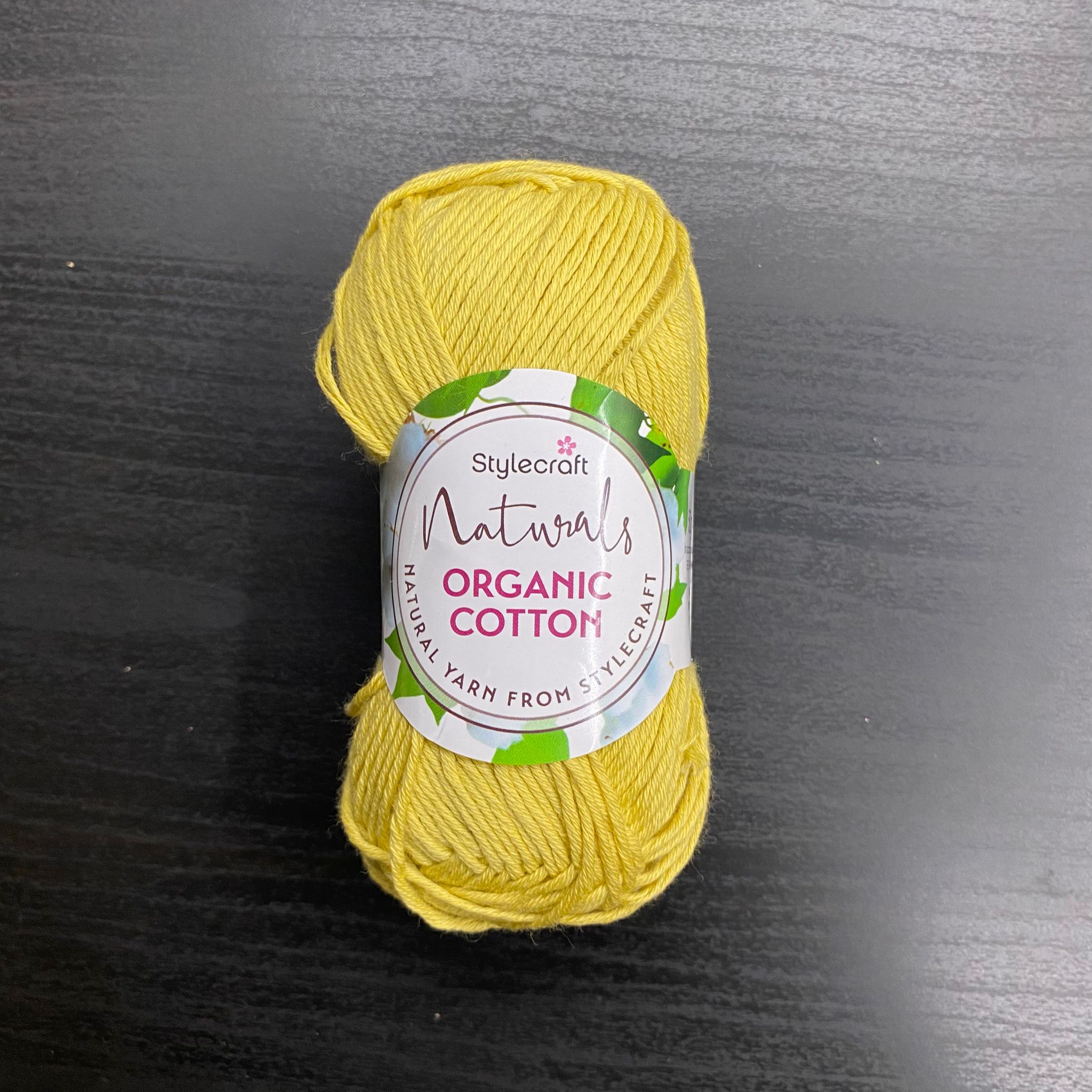 Stylecraft Naturals Organic Cotton Yarn - Shade 7175 Citron