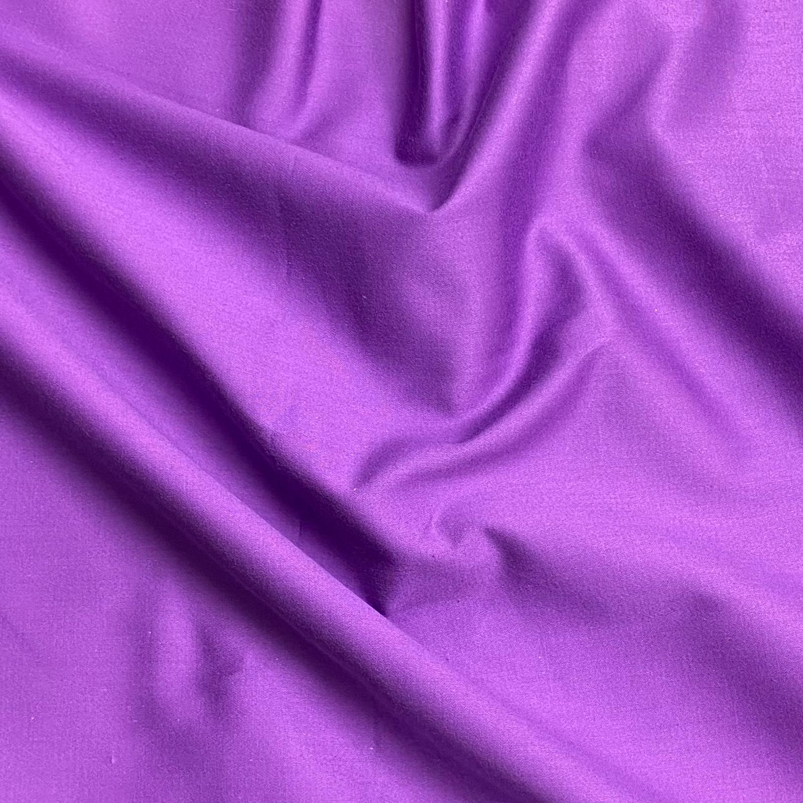 Super Smooth Suiting Fabric , 'Purple' - 55" Wide (3 Metres)