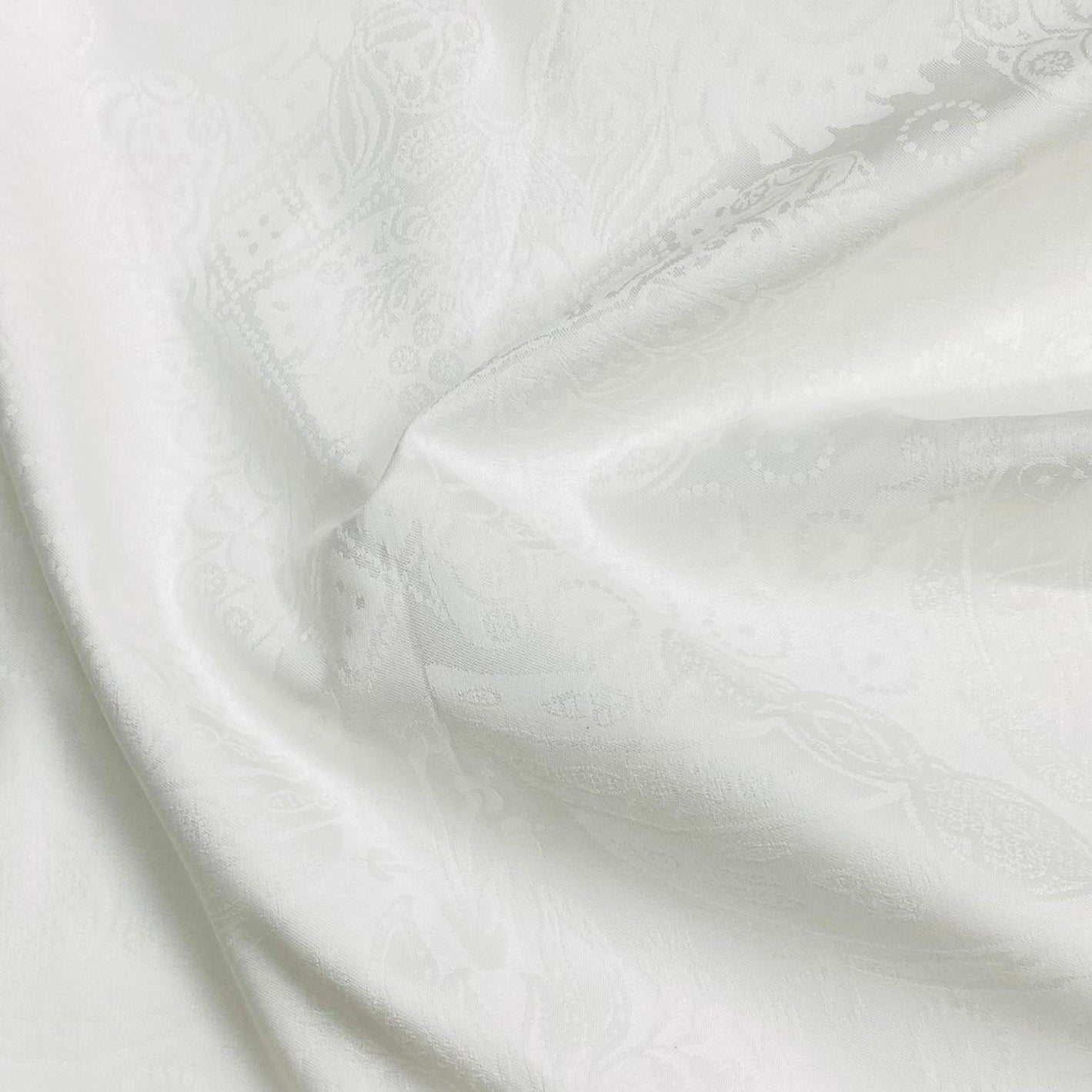 Premium Soft Brocade 'Snow' - 55" Wide (3 Metres)