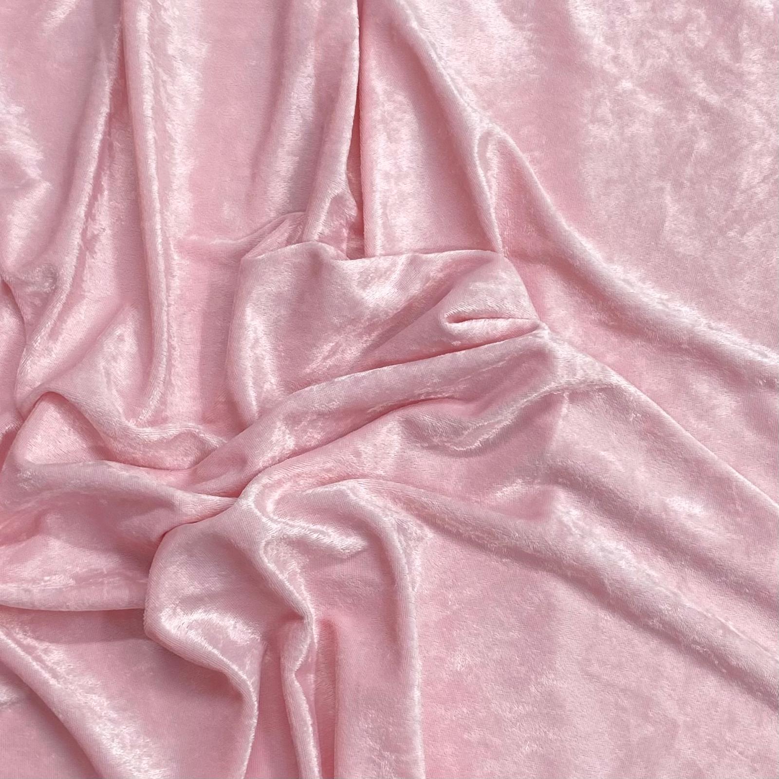 Premium Soft Spandex Velvet - Pink- 55" Wide (3 Metres)