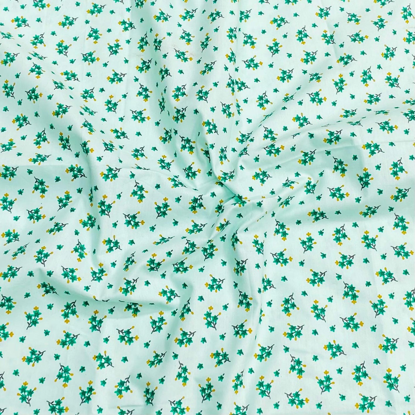 Luxury 100% Cotton - 'Mint', 36" Wide (2.9 Metres ) (Design Will Vary)