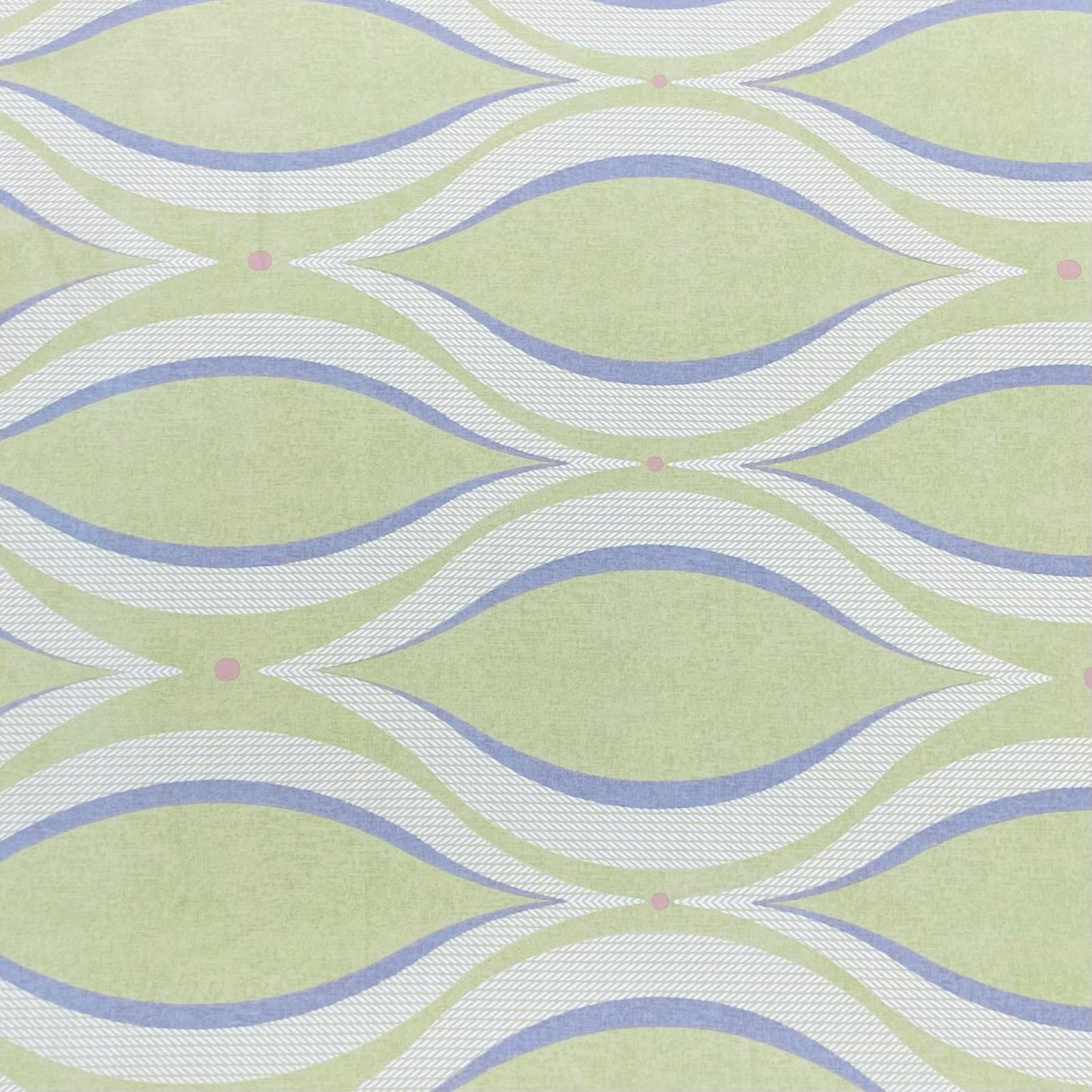 Luxurious Printed Satin- 'Green & Blue' 55" Wide (3 Metres)