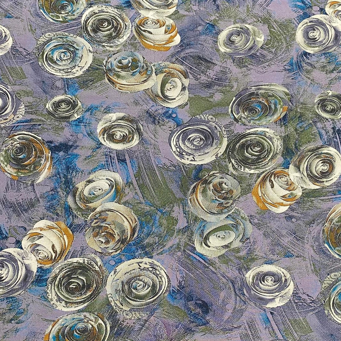 Luxury Dressmaking Printed Viscose,  'Grey', 55" Wide (3 Metres)