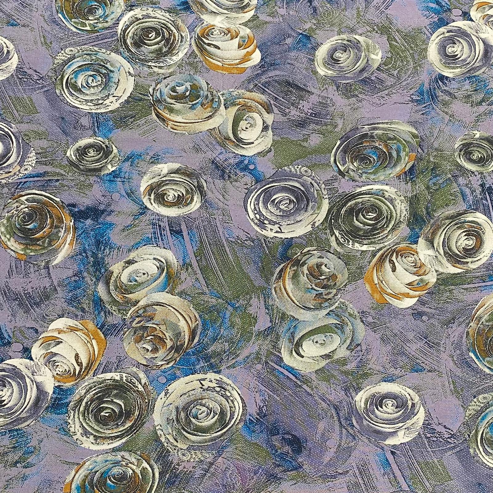 Luxury Dressmaking Printed Viscose,  'Grey', 55" Wide (3 Metres)