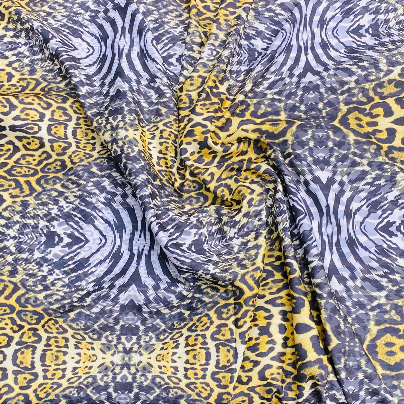 Beautiful Printed Crepe 55"- 'Cheetah' Wide (3 Metres)