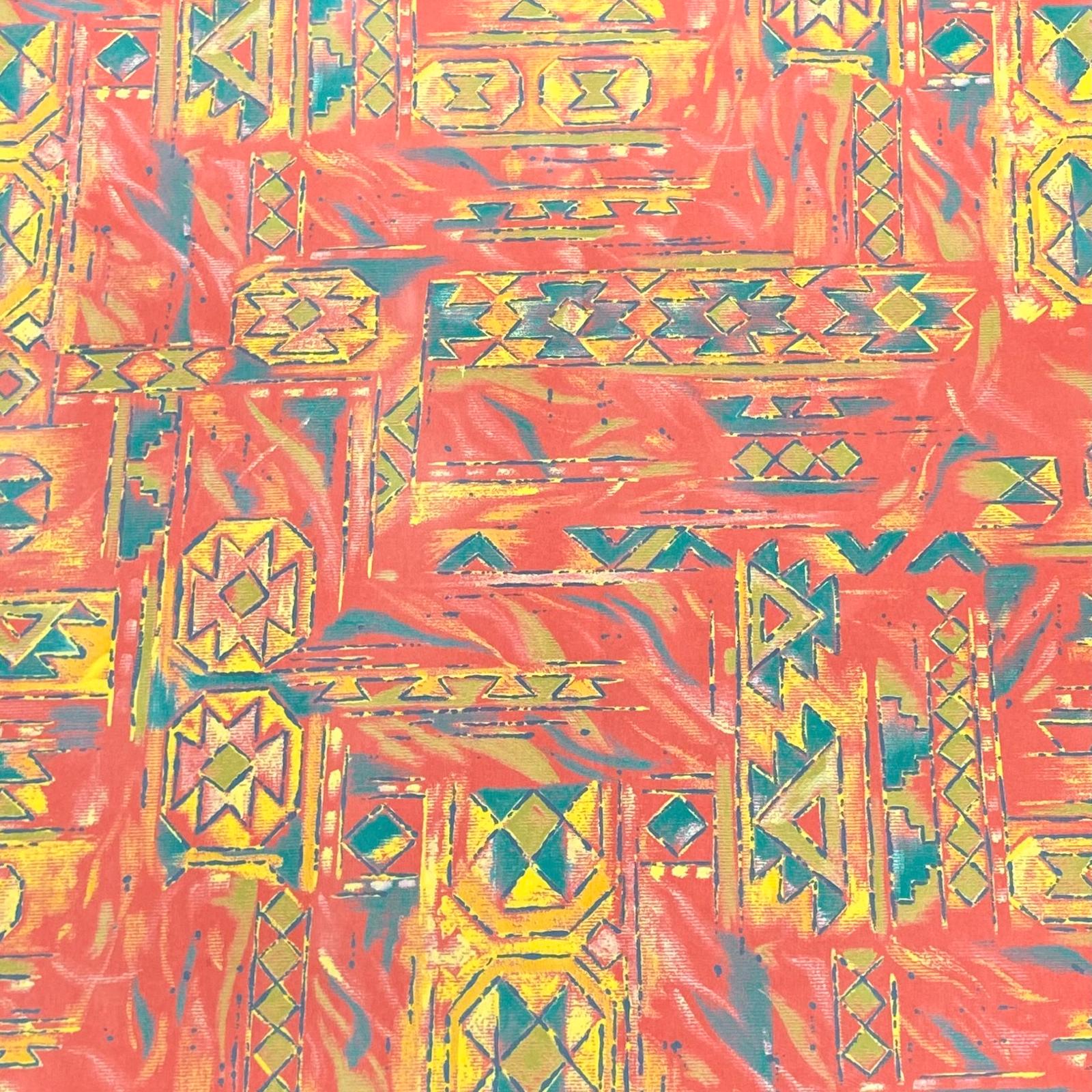 Luxurious Printed Satin- 'Ancient' 55" Wide (3 Metres)