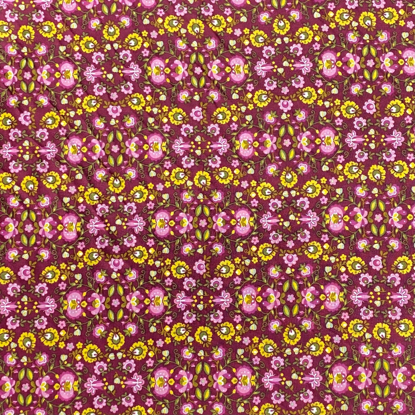 3 Metres Super Soft Printed Poplin Cotton - 63" Wide (Garden)