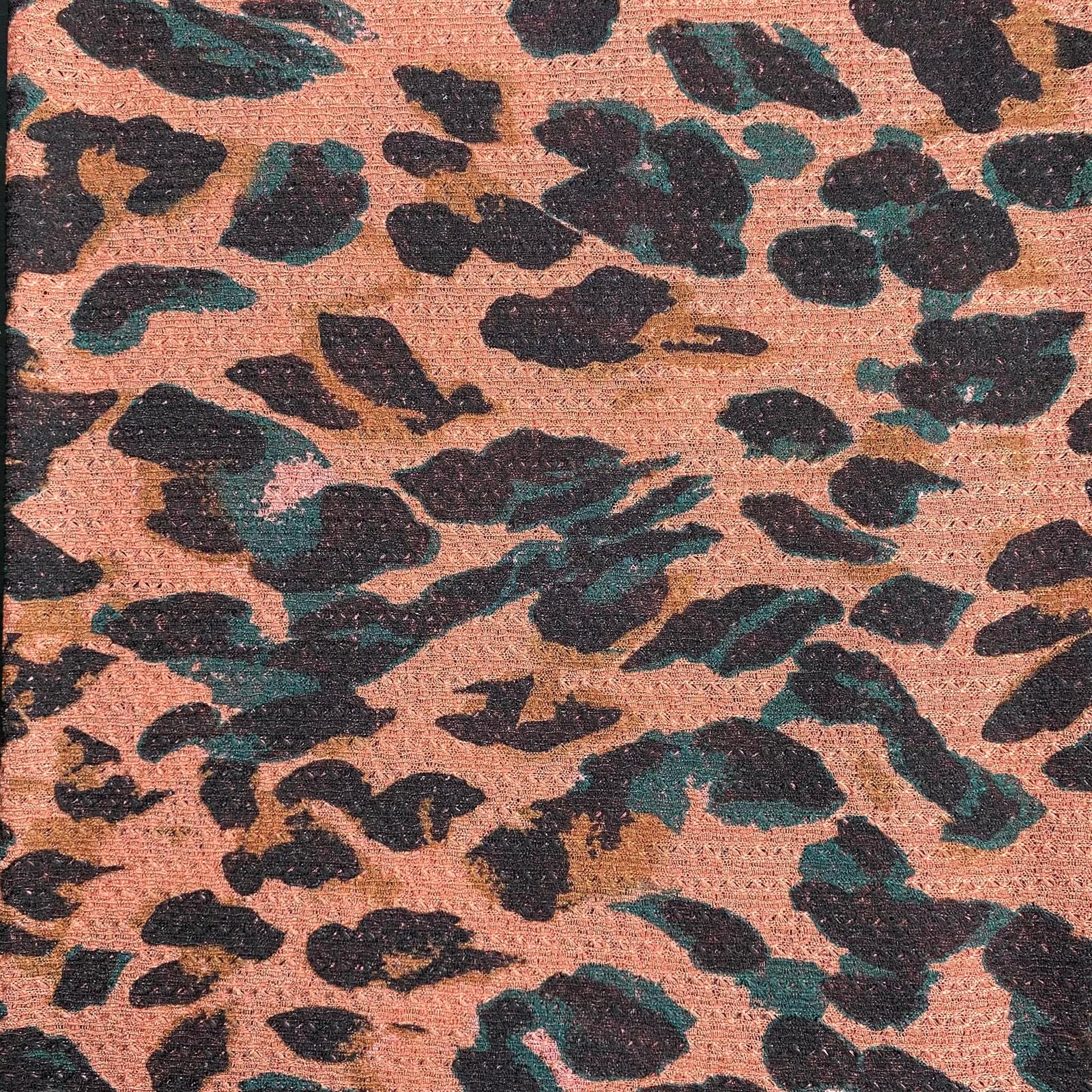 3 Metres Quality Printed Benjamin Knit Jersey - 55" Wide  (Cheetah)