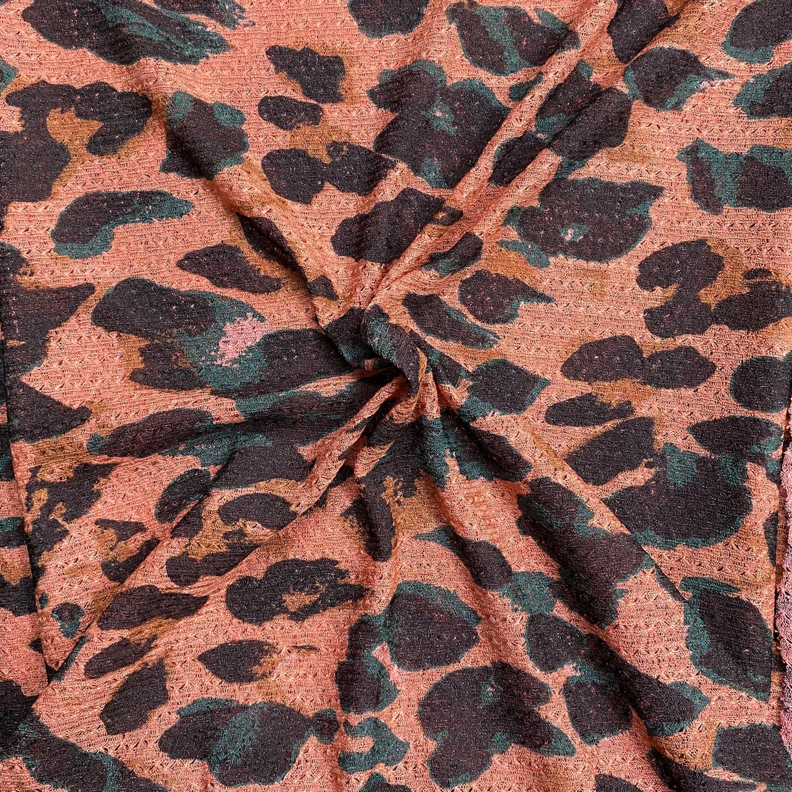 3 Metres Quality Printed Benjamin Knit Jersey - 55" Wide  (Cheetah)