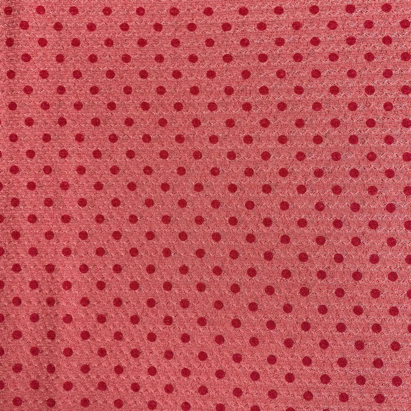 3 Metres Quality Printed Benjamin Knit Jersey - 55" Wide  (Pink & Red)