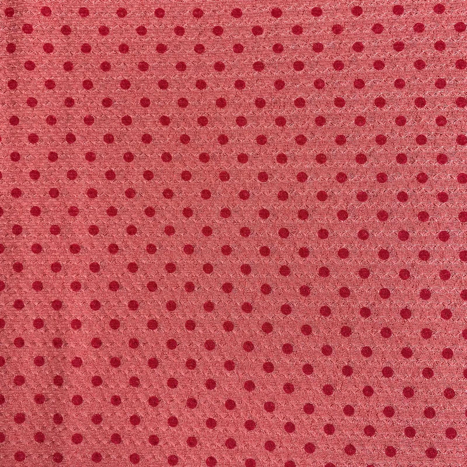 3 Metres Quality Printed Benjamin Knit Jersey - 55" Wide  (Pink & Red)