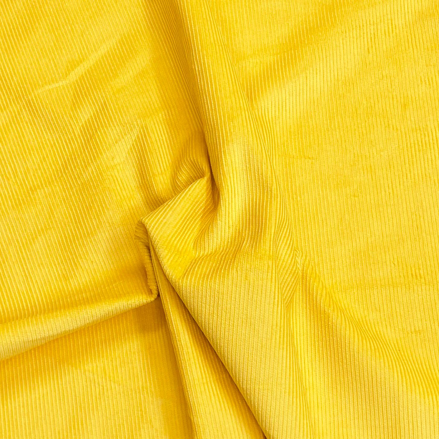 Premium Super Soft Cotton Needle Corduroy- 55" Wide (Yellow)