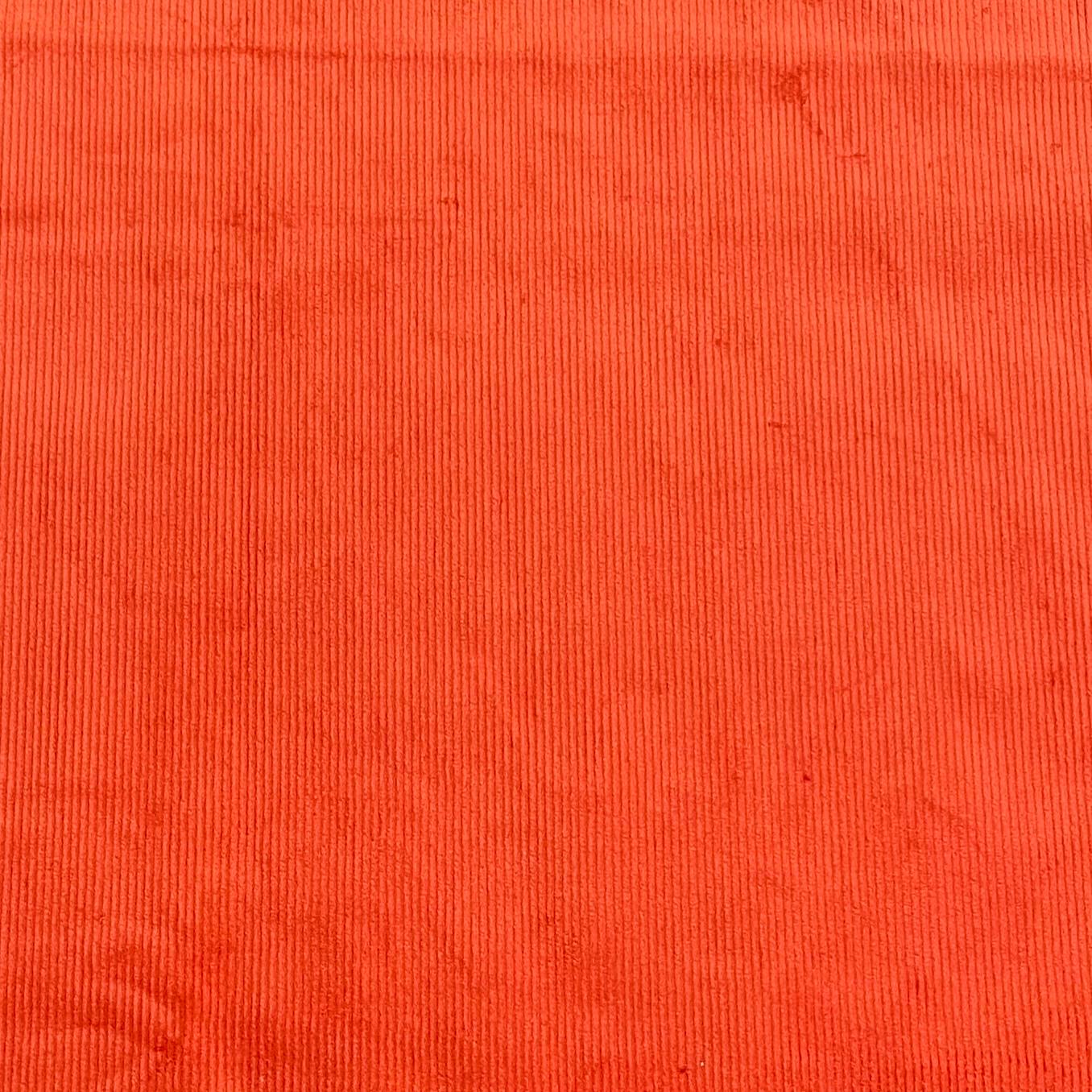 Premium Super Soft Cotton Needle Corduroy- 55" Wide (Orange)