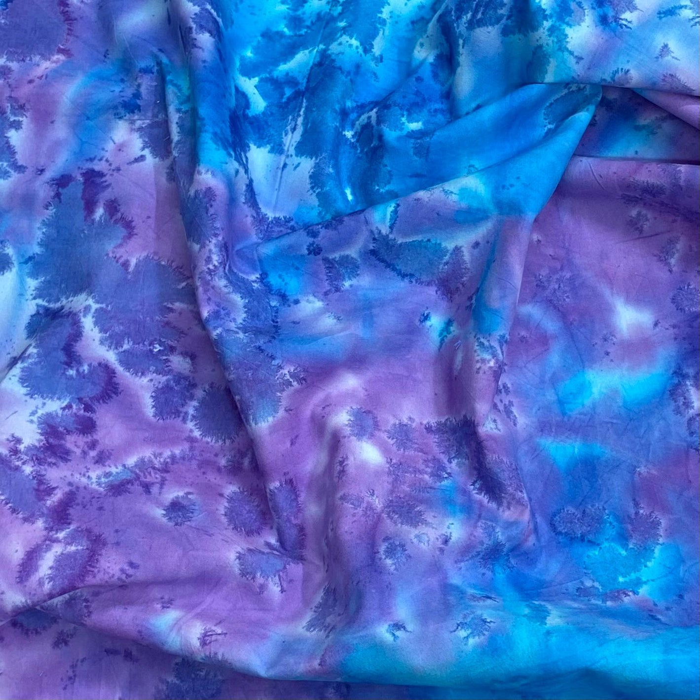 Premium Quality 100% Cotton Batik - 45" Wide (Purple & Blue)