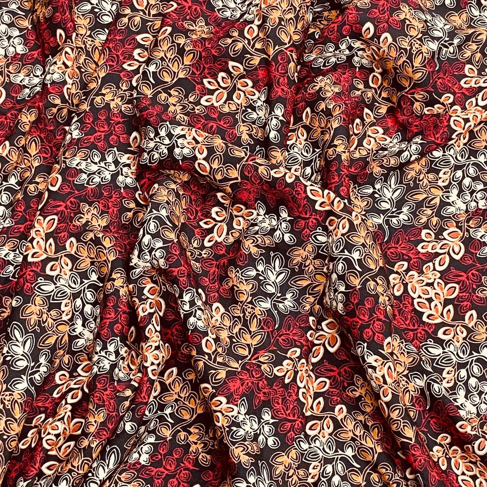3 Metres, Premium Quality, Printed Dressmaking Viscose - 55" Wide (Bloom)