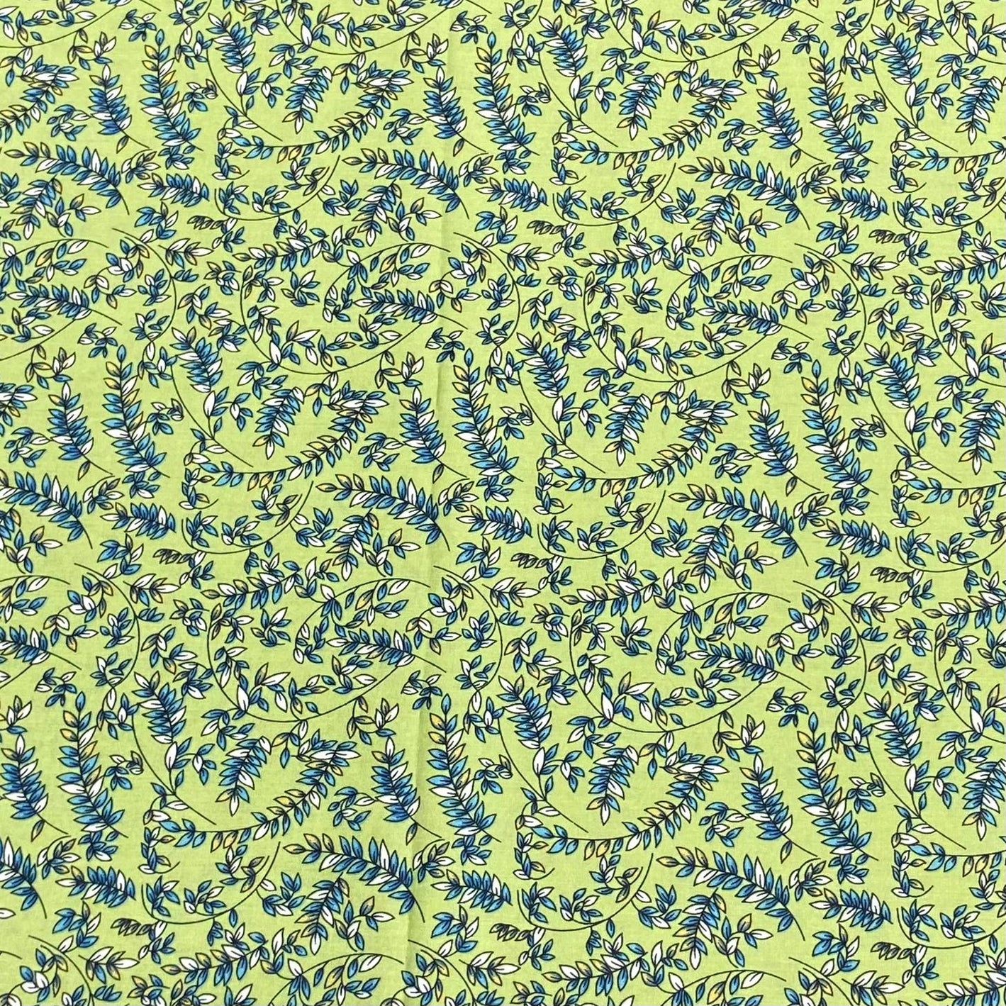 3 Metres, Premium Quality, Printed Dressmaking Viscose - 55" Wide (Green)