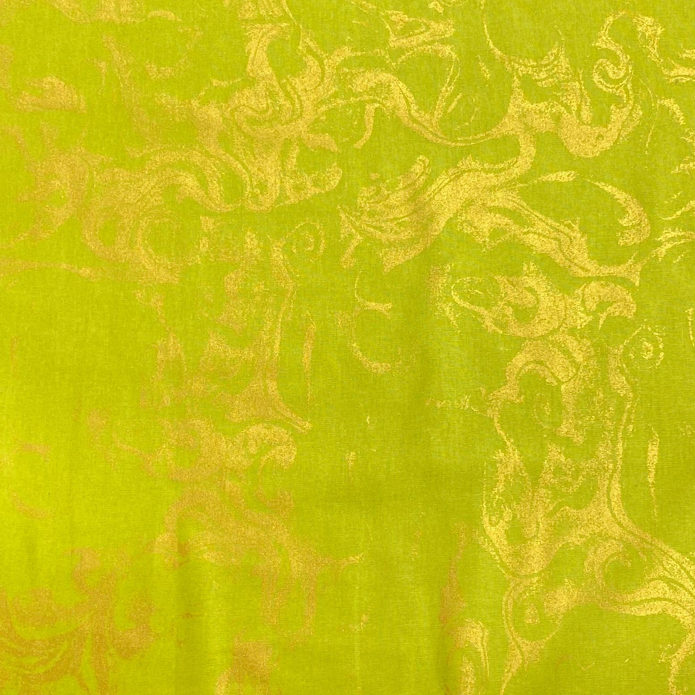 Per Metre Digitally Printed Gold Foil 100% Cotton- 45" Wide (Sun)