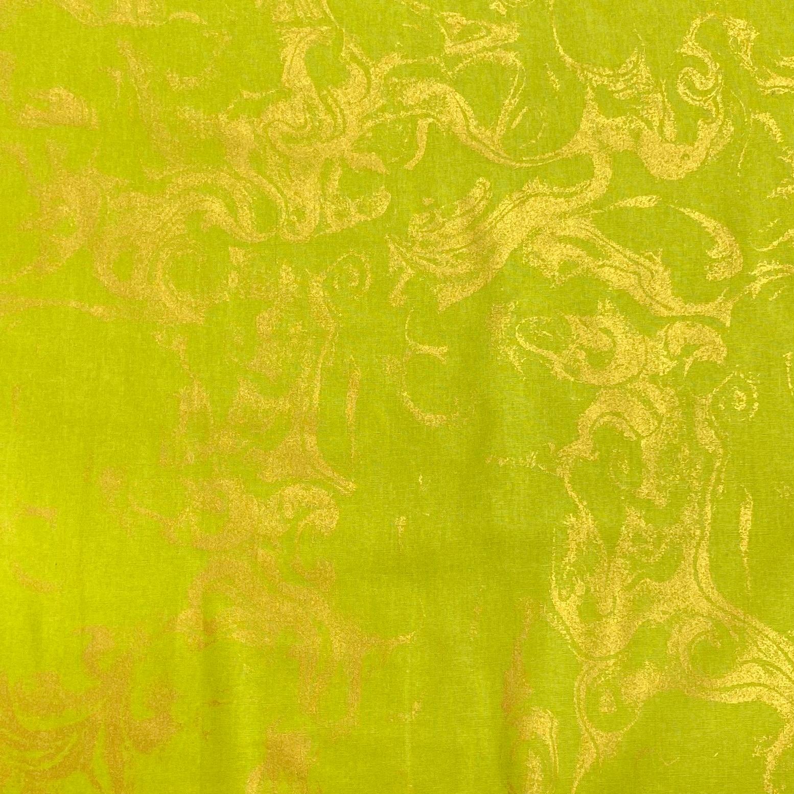 Per Metre Digitally Printed Gold Foil 100% Cotton- 45" Wide (Sun)