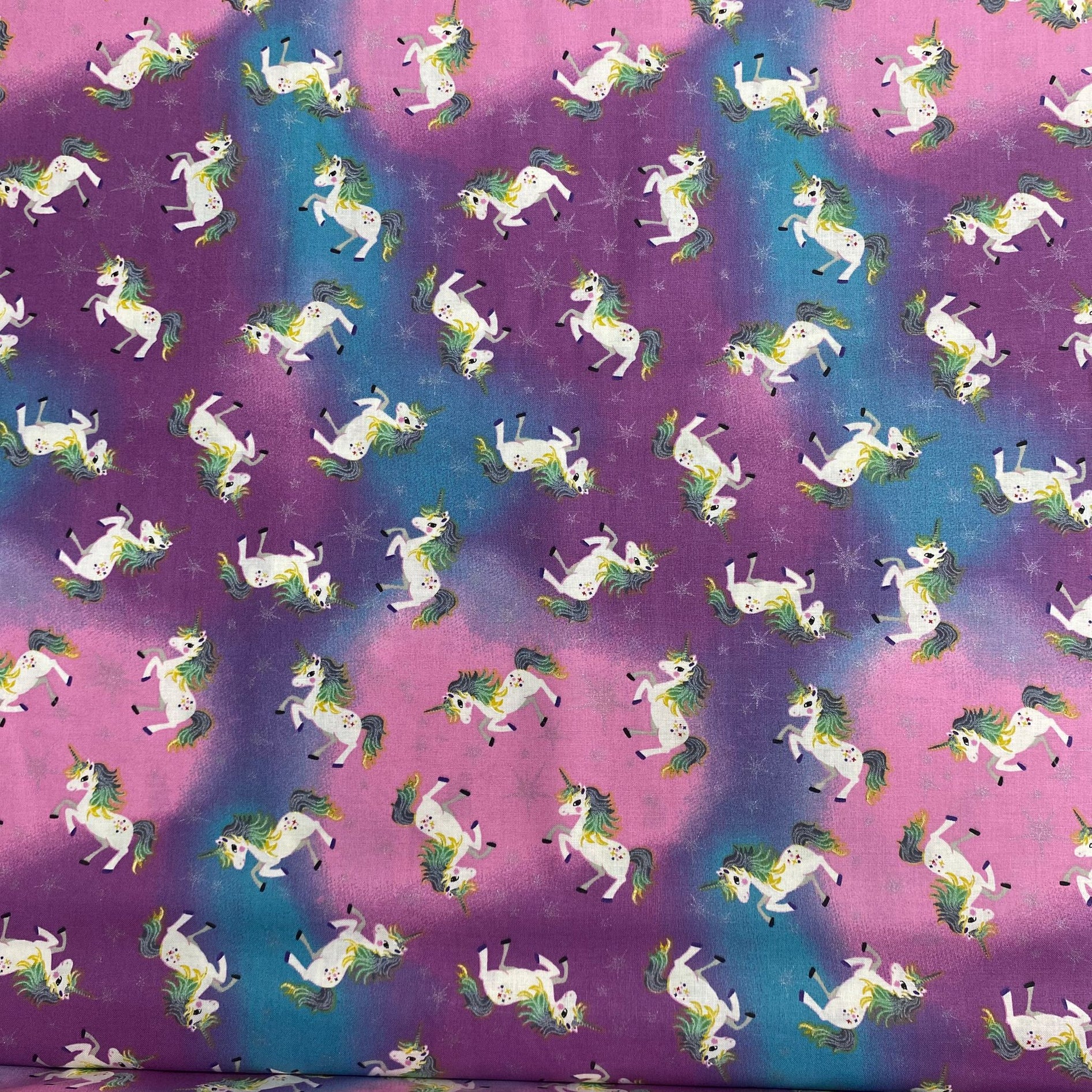 Per Metre 100% Digital Cotton Print - (Unicorn)