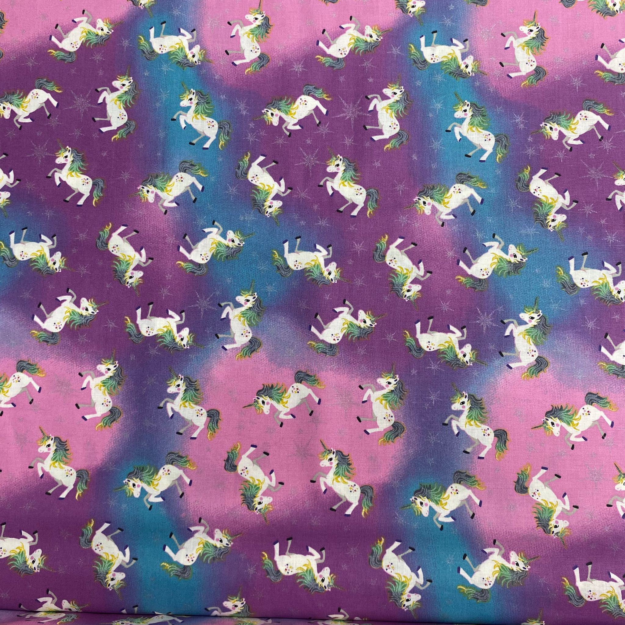 Per Metre 100% Digital Cotton Print - (Unicorn)