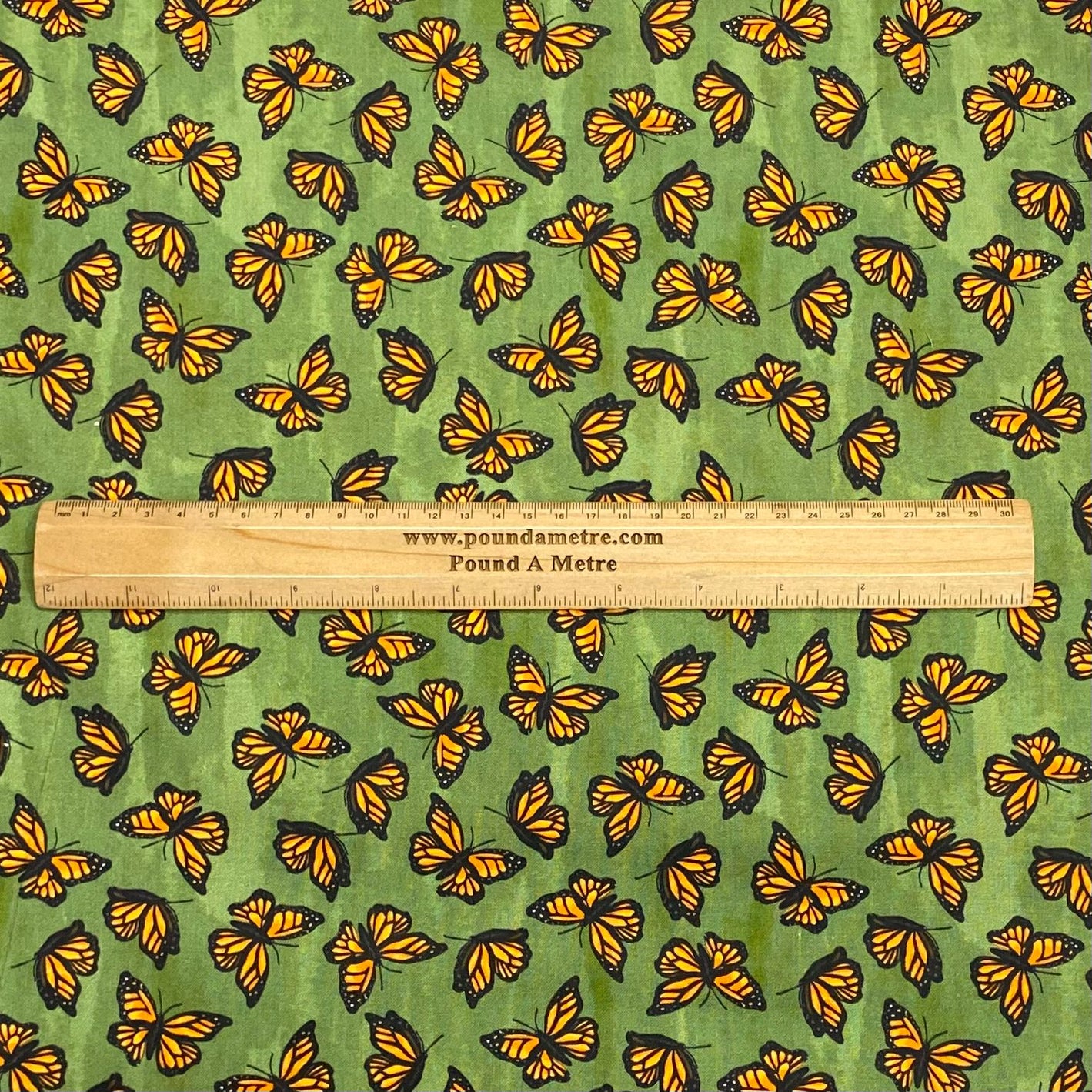 Per Metre 100% Digital Cotton Print - (Greens Wings)