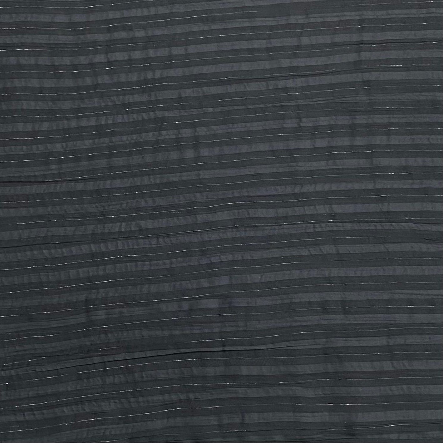 3 Metres Luxury Dressmaking Metallic Chiffon- 55" Wide - (Black)