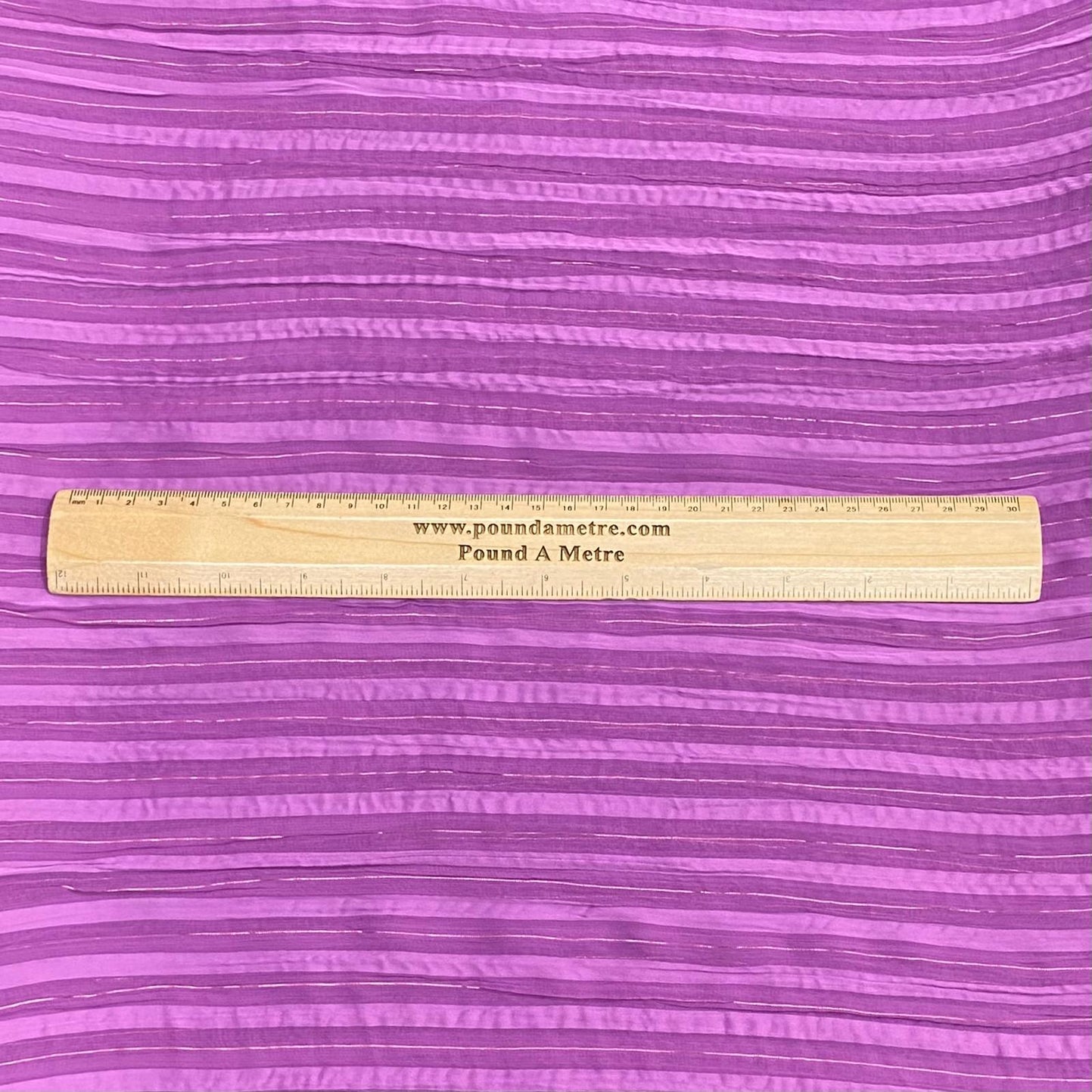 3 Metres Luxury Dressmaking Metallic Chiffon- 55" Wide - (Purple)