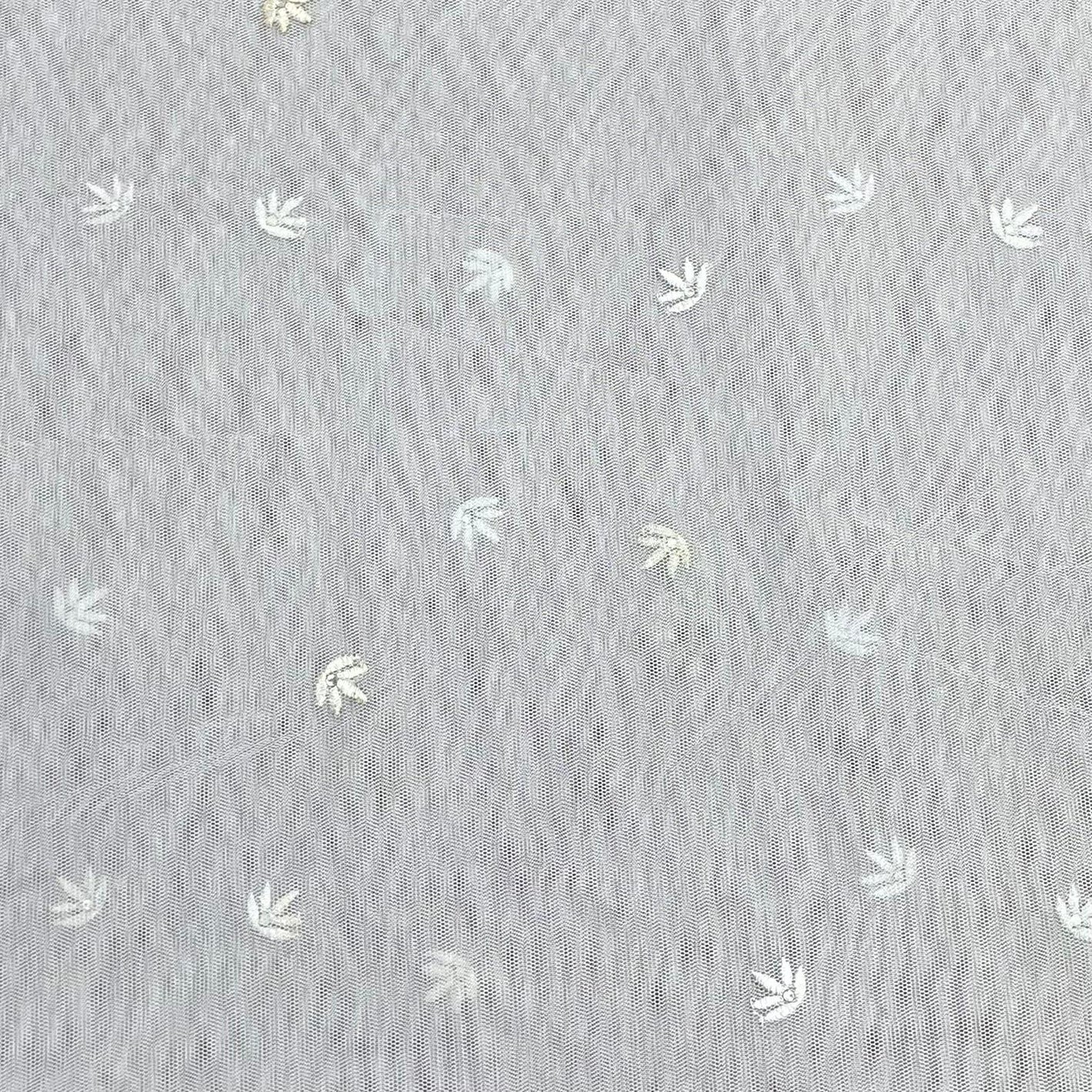 3 Metres Luxurious Embroidery Net - 45" Wide  (Grey)