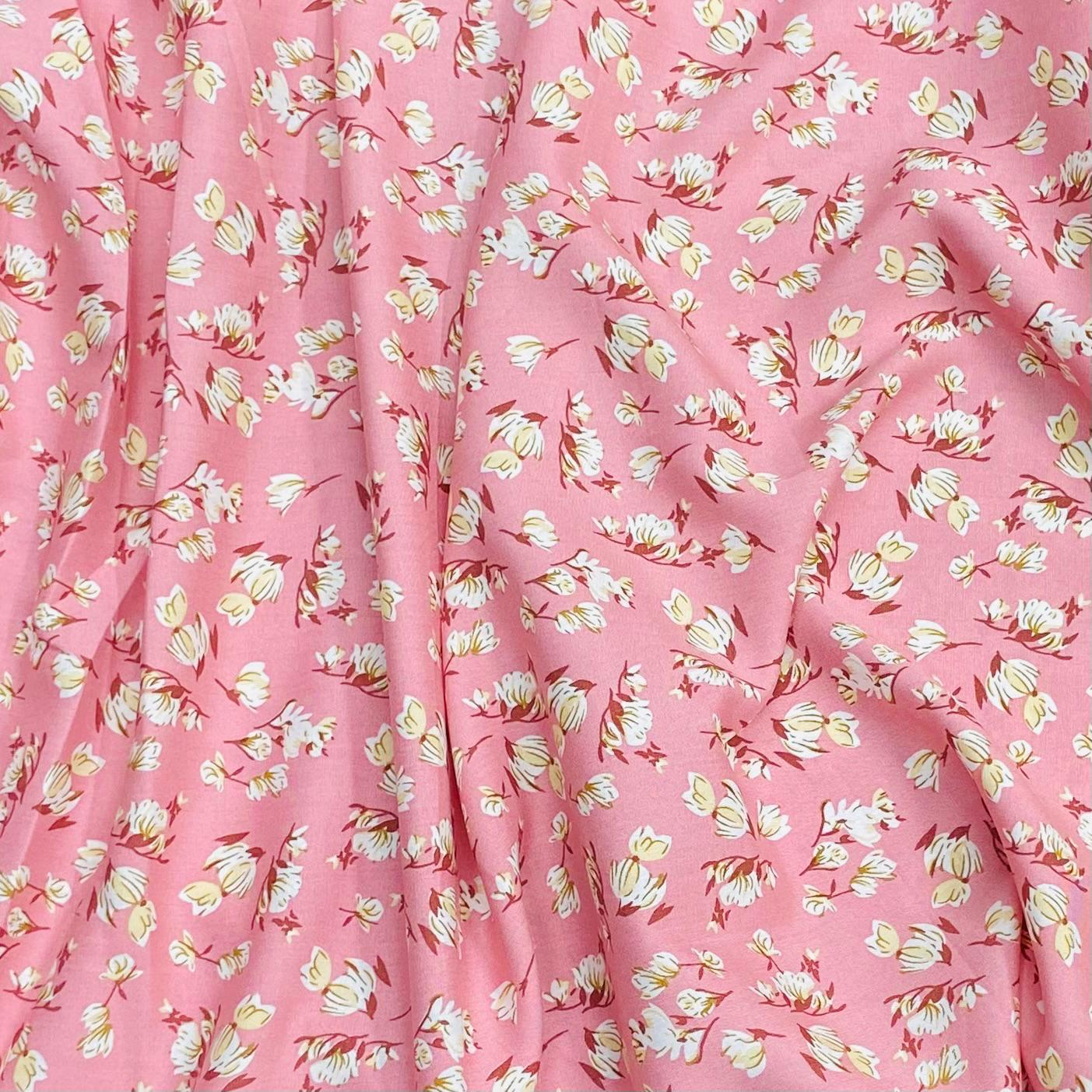 3 Metres, Premium Quality, Printed Dressmaking Viscose - 55" Wide (Daisy)