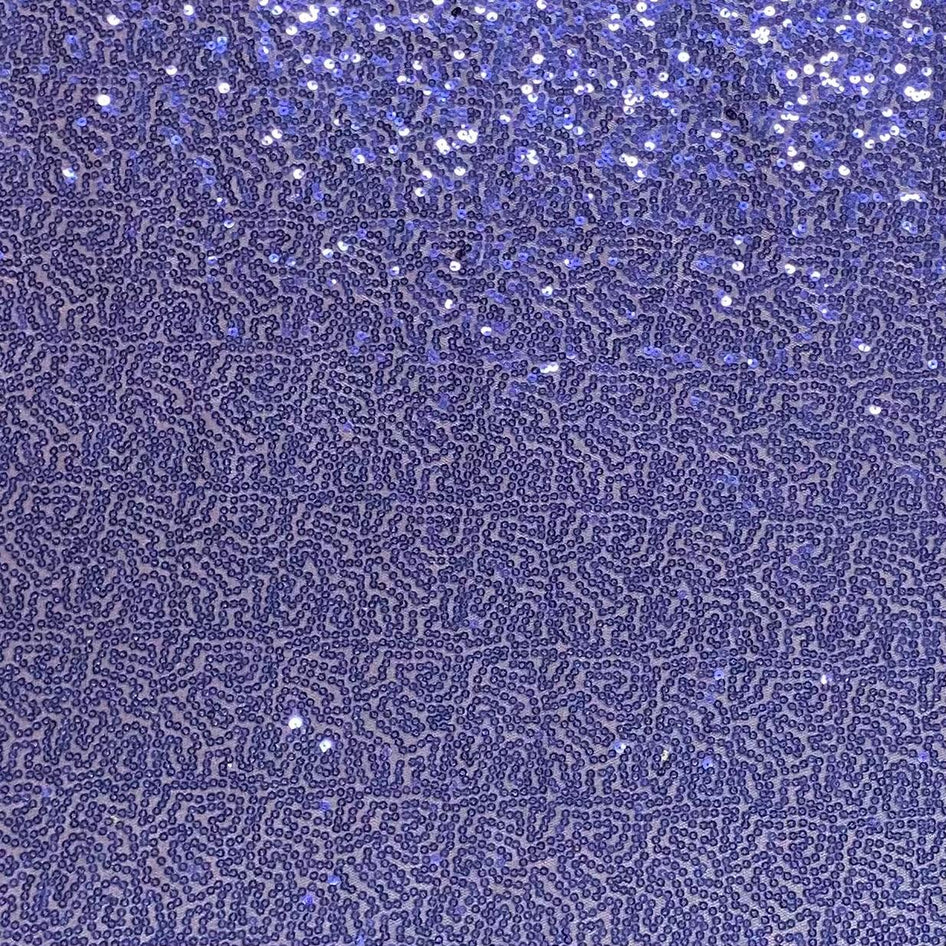 3 Metres - Luxurious Sequins On Net - 55" Wide - (Navy)