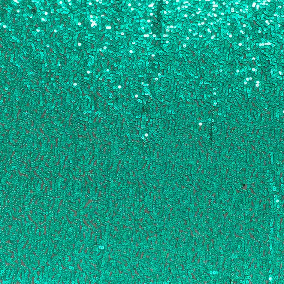 3 Metres - Luxurious Sequins On Net - 55" Wide - (Green)