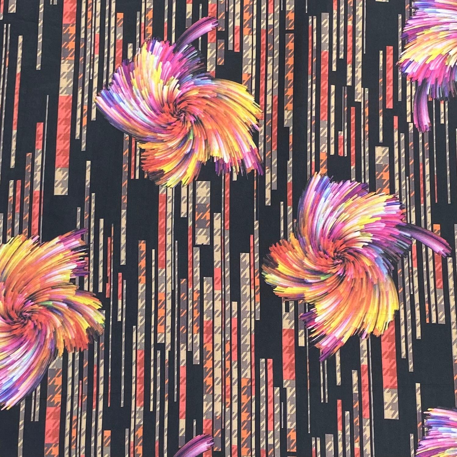 3 Metres Luxury Lounge Wear Printed Satin 55” Wide (Floral)