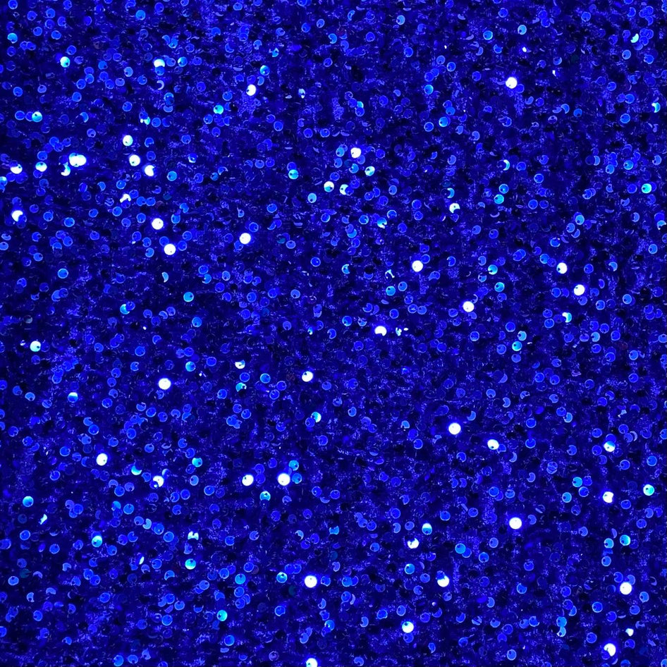 Luxurious Sequins On Velvet- 55" Wide - (Royal)