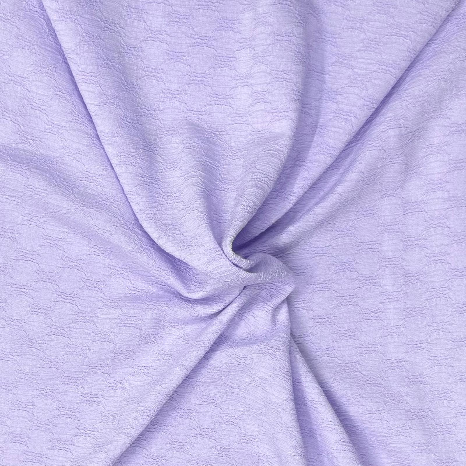 3 Metre Luxurious Soft Textured Crepe Jersey - 60"-  (Lilac)