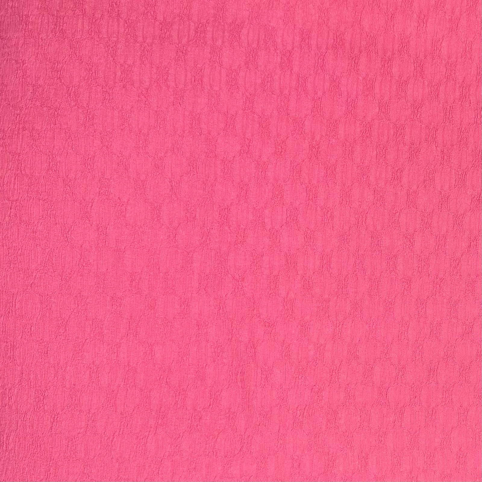 3 Metre Luxurious Soft Textured Crepe Jersey - 60"-  (Coral Pink)