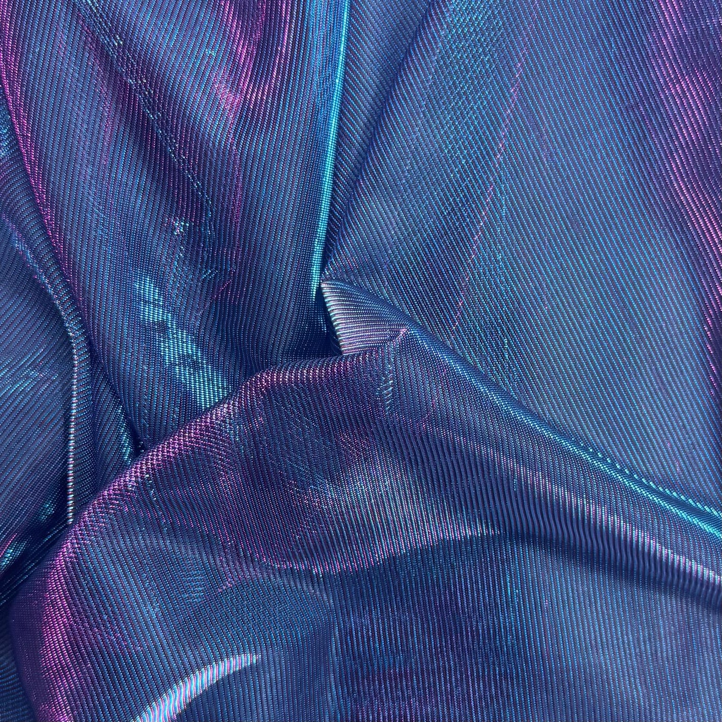 3 Metres, Luxury Moonlight Fabric- 55" Wide (Purple & Blue)