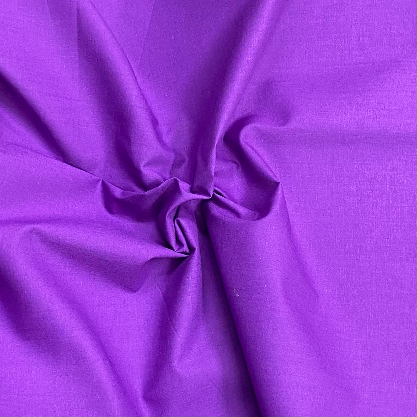 3 Metres Super Soft Poplin Cotton - 45" Wide (Purple)