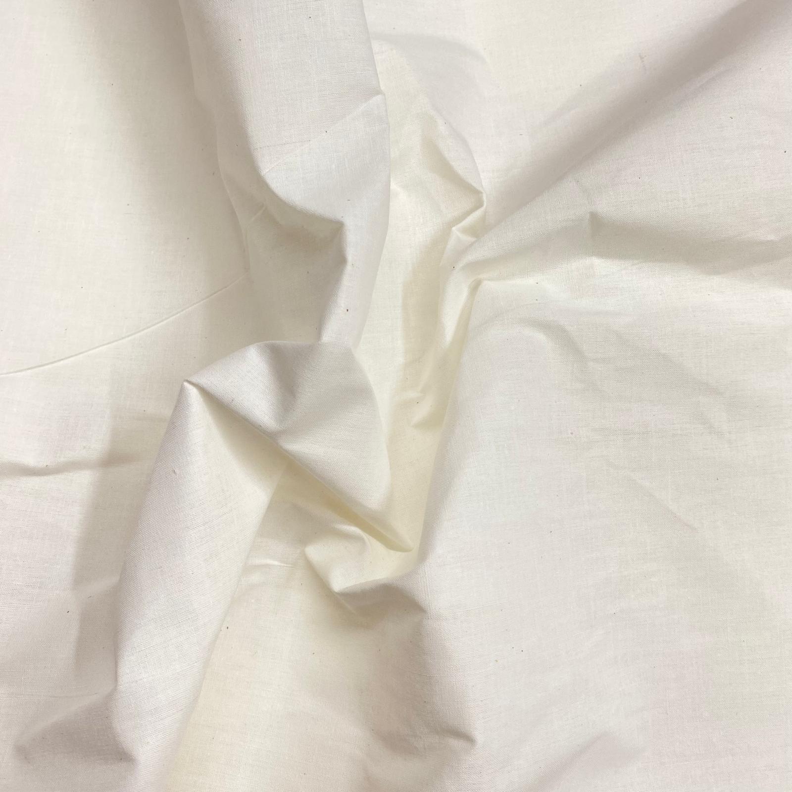 3 Metres 100% Stiff Cotton Fabric – 45” Wide (Cream)